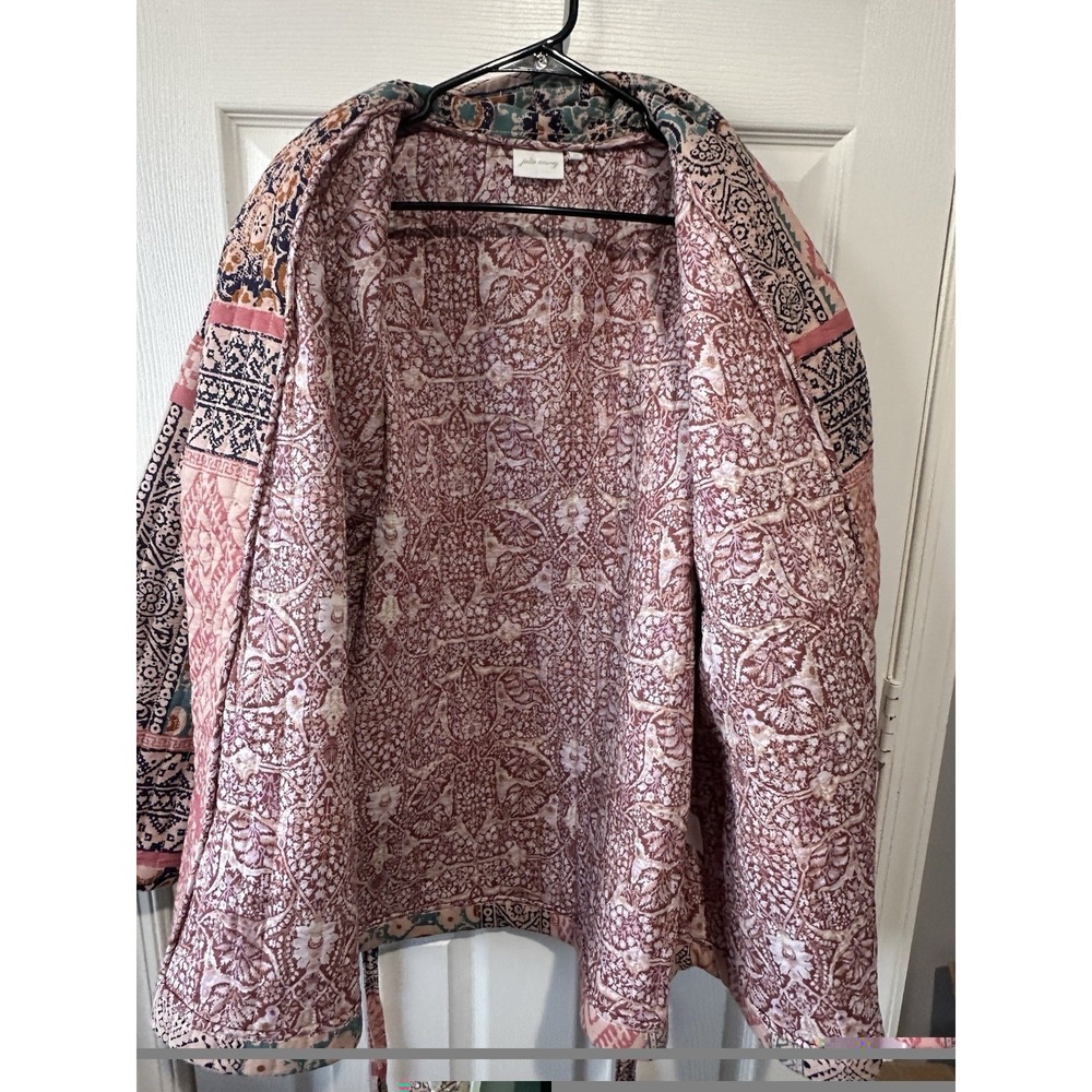 Julia Amory Hazel Wrap Jacket Rose Kilm Patchwork Womens M - Picture 11 of 15